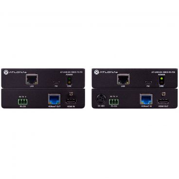 Atlona AT-100CER-POE-EXT 4K/UHD HDMI Over 100 M HDBaseT TX/RX with Ethernet, Control, and PoE