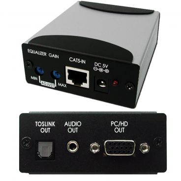 CYP CA-COMP100R CAT5 PC/HD Receiver with Audio up to 100m 