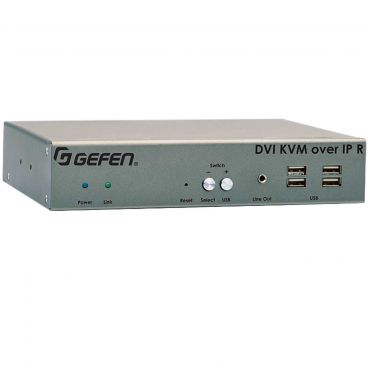 Gefen EXT-DVIKVM-LAN-LRX DVI KVM over IP w/ Local DVI Output - Receiver Unit Package