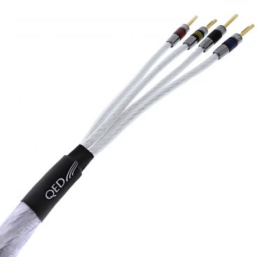 QED Genesis Silver Spiral Bi-Wire Speaker Cable - Custom Length