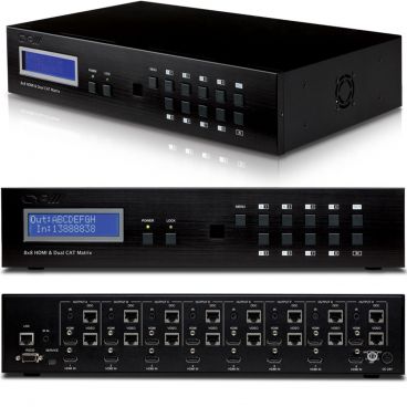 CYP OR-HD88HC v1.4 HDMI 8x8 Matrix Switcher with simultaneous HDMI & CAT Outputs (inc. IR)