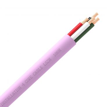 QED QX16/4 4 Core Speaker Cable Pink (LSZH) - Custom Length