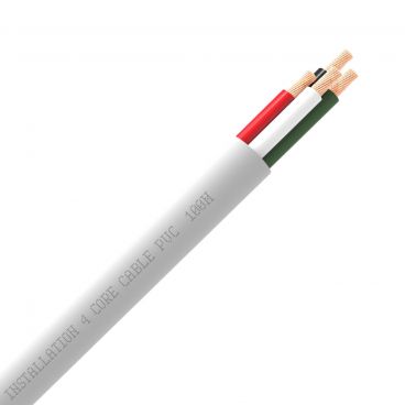QED QX16/4 4 Core Speaker Cable White PVC - Custom Length