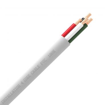 QED QX16/4 4 Core Speaker Cable White PVC