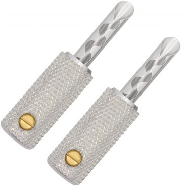 Wireworld Silver-Plated 4mm Banana Plugs - 2 Pack