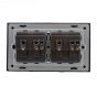 Quantum Science Audio Violet Mid-Level Double-Socket Wall Plate