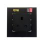 Quantum Science Audio Red-Black High-End Single-Socket Wall Plate