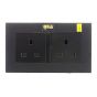 Quantum Science Audio Yellow Entry-Level Double-Socket Wall Plate