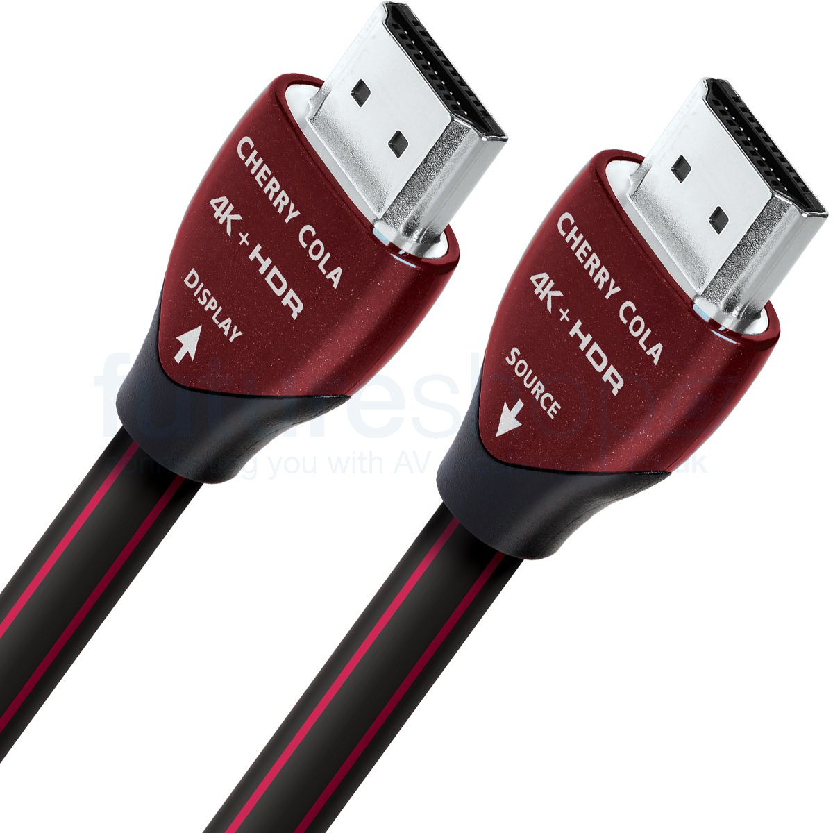 30.5m 100 AudioQuest Cherry Cola Active Optical HDMI Cable 