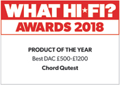 Chord Electronics Qutest What Hi-Fi? Award 2018